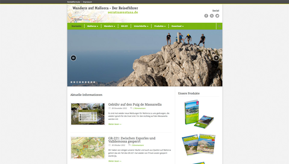 serratramuntana.de im neuen Gewand